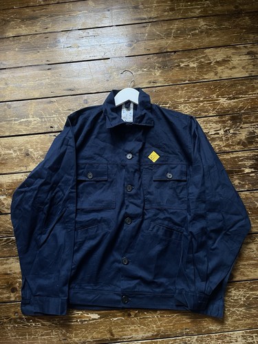 Blue french chore jacket coat - french,