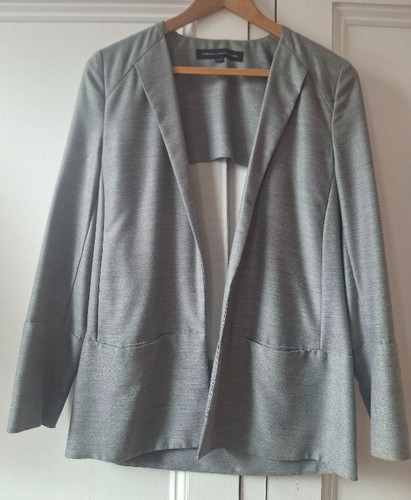 French connection grey blazer - french,