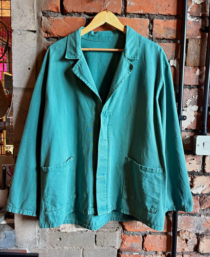 Men green french workwear - green,