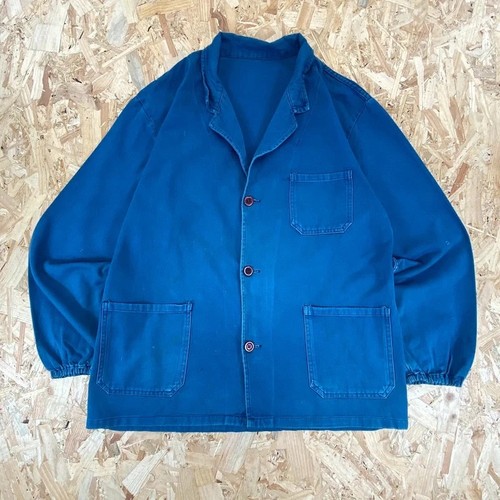 Vintage blue french workwear - french,